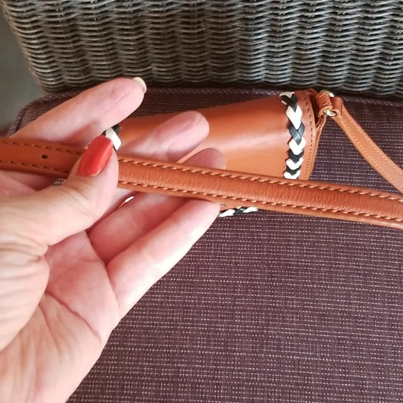 Kate Spade Black and Brown Crossbody Bag with Braided Detail - Picture 7 of 12